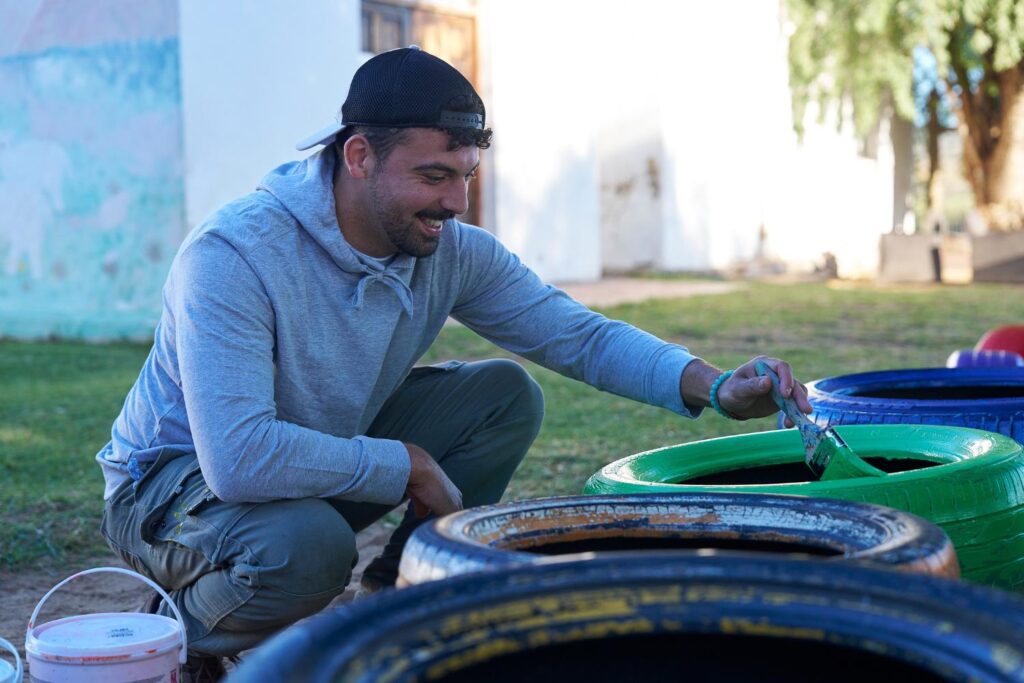 community-upliftment-painting-tyres